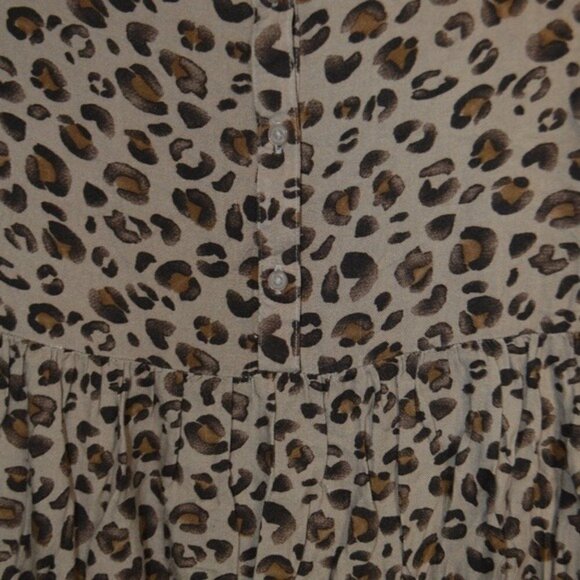 Womens Cherokee Cheetah Print L/S Dress XL (14/16) - Picture 3 of 3